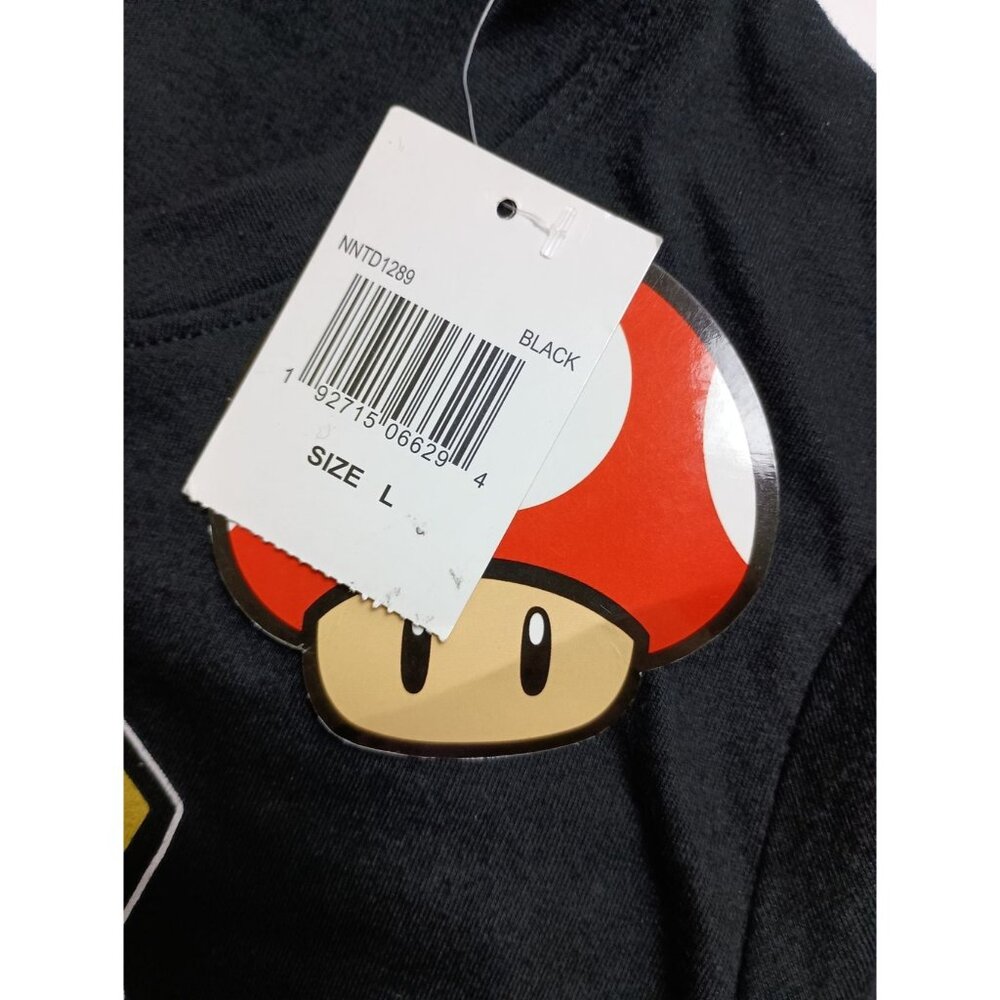 Boys Super Mario Bros Mario And Luigi High Five Graphic Short Sleeve Shirt Sz. L - Picture 5 of 6